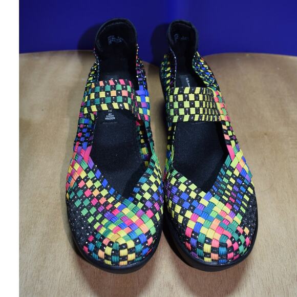 Steven by Steve Madden Brice Woven Mary Jane Flats Multicolor Size 9 - Picture 1 of 5